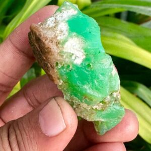 Natural Green Chrysoprase Rough, Raw Reiki Crystal Natural Green Chrysoprase Rough, Raw Reiki Crystal
