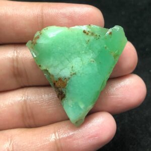 Natural Chrysoprase Rough Stone Slice | Raw Green Slab 20.2g 42x38x10mm Natural Chrysoprase Rough Stone Slice | Raw Green Slab 20.2g 42x38x10mm