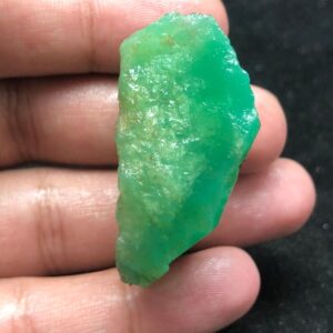 Natural Chrysoprase Rough Stone Slice | Apple Green Gemstone Slab 29.3g 47x28x19mm Natural Chrysoprase Rough Stone Slice | Apple Green Gemstone Slab 29.3g 47x28x19mm