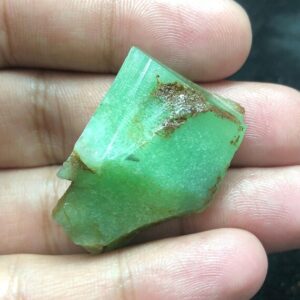 Natural Chrysoprase Rough Stone Slice | Green Gemstone Slab 18.3g 36x25x15mm Natural Chrysoprase Rough Stone Slice | Green Gemstone Slab 18.3g 36x25x15mm