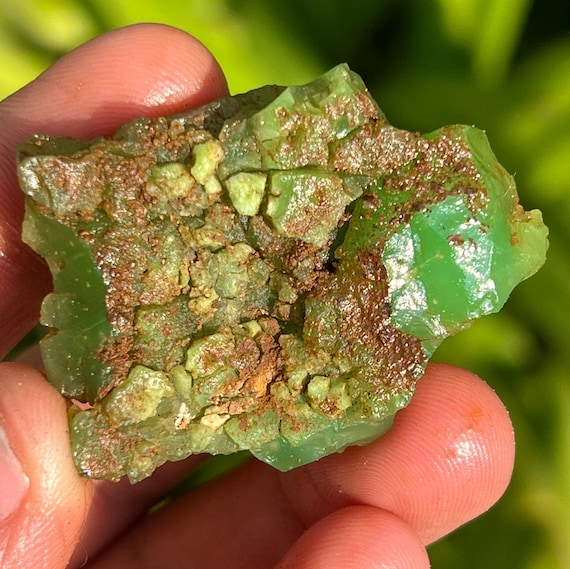 Raw Chrysoprase Stone: Australian Green Gemstone Display Specimen, 79.10 Carat