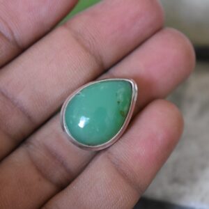 925 Silver Chrysoprase Ring-natural Green Chrysoprase Ring - handmade Ring-chrysoprase Gemstone Ring 925 Silver Chrysoprase Ring-natural Green Chrysoprase Ring - handmade Ring-chrysoprase Gemstone Ring