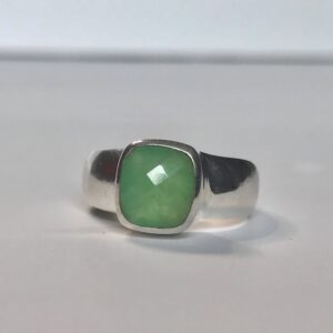 Genuine Chrysoprase Ring Us Size 6 - Sterling Silver - Green Stone Jewelry - Chrysoprase Jewelry - Handmade - High Grade Natural Chrysoprase Genuine Chrysoprase Ring Us Size 6 - Sterling Silver - Green Stone Jewelry - Chrysoprase Jewelry - Handmade - High Grade Natural Chrysoprase