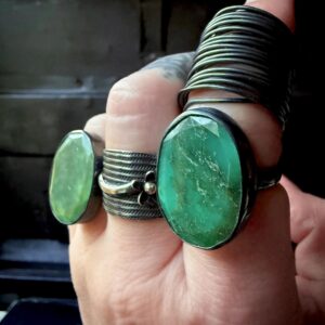 Chrysoprase Ring, Green Stone Ring, Statement Ring, Big Stone Ring Chrysoprase Ring, Green Stone Ring, Statement Ring, Big Stone Ring
