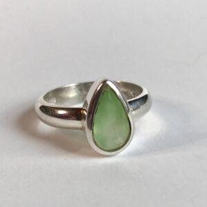 Ocean Green Chrysoprase Ring Us 8 - Faceted Sterling Silver - Green Stone Jewelry Chrysoprase Jewelry - Handmade - Genuine Chrysoprase Ring Ocean Green Chrysoprase Ring Us 8 - Faceted Sterling Silver - Green Stone Jewelry Chrysoprase Jewelry - Handmade - Genuine Chrysoprase Ring