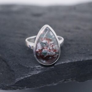 Seascape - Aqua Chrysoprase Sterling Silver Ring - Size 8 Seascape - Aqua Chrysoprase Sterling Silver Ring - Size 8