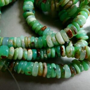 Chrysoprase Rondelle 6mm Beads- 4-8in Gemstone Strand- Jewelry Making- Craft Green Brown Natural Beads Chrysoprase Rondelle 6mm Beads- 4-8in Gemstone Strand- Jewelry Making- Craft Green Brown Natural Beads