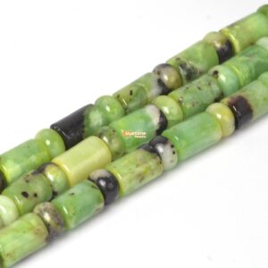 9mm To 10mm Australian Chrysoprase Tube & Rondelle Spacer Loose Gemstone Beads 16" 9mm To 10mm Australian Chrysoprase Tube & Rondelle Spacer Loose Gemstone Beads 16"