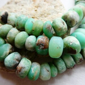Chrysoprase Rondelle Matte 10-11mm Beads - 4in Gemstone Strand- Jewelry Making-natural Craft Beads Chrysoprase Rondelle Matte 10-11mm Beads - 4in Gemstone Strand- Jewelry Making-natural Craft Beads