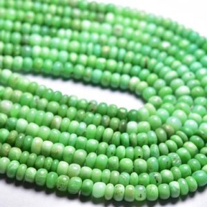 Natural Chrysoprase Rondelle Beads - 16 inches - Beautiful Smooth Chrysoprase Rondelle - Shaded Chrysoprase - Size is 5 mm #1462 Natural Chrysoprase Rondelle Beads - 16 inches - Beautiful Smooth Chrysoprase Rondelle - Shaded Chrysoprase - Size is 5 mm #1462