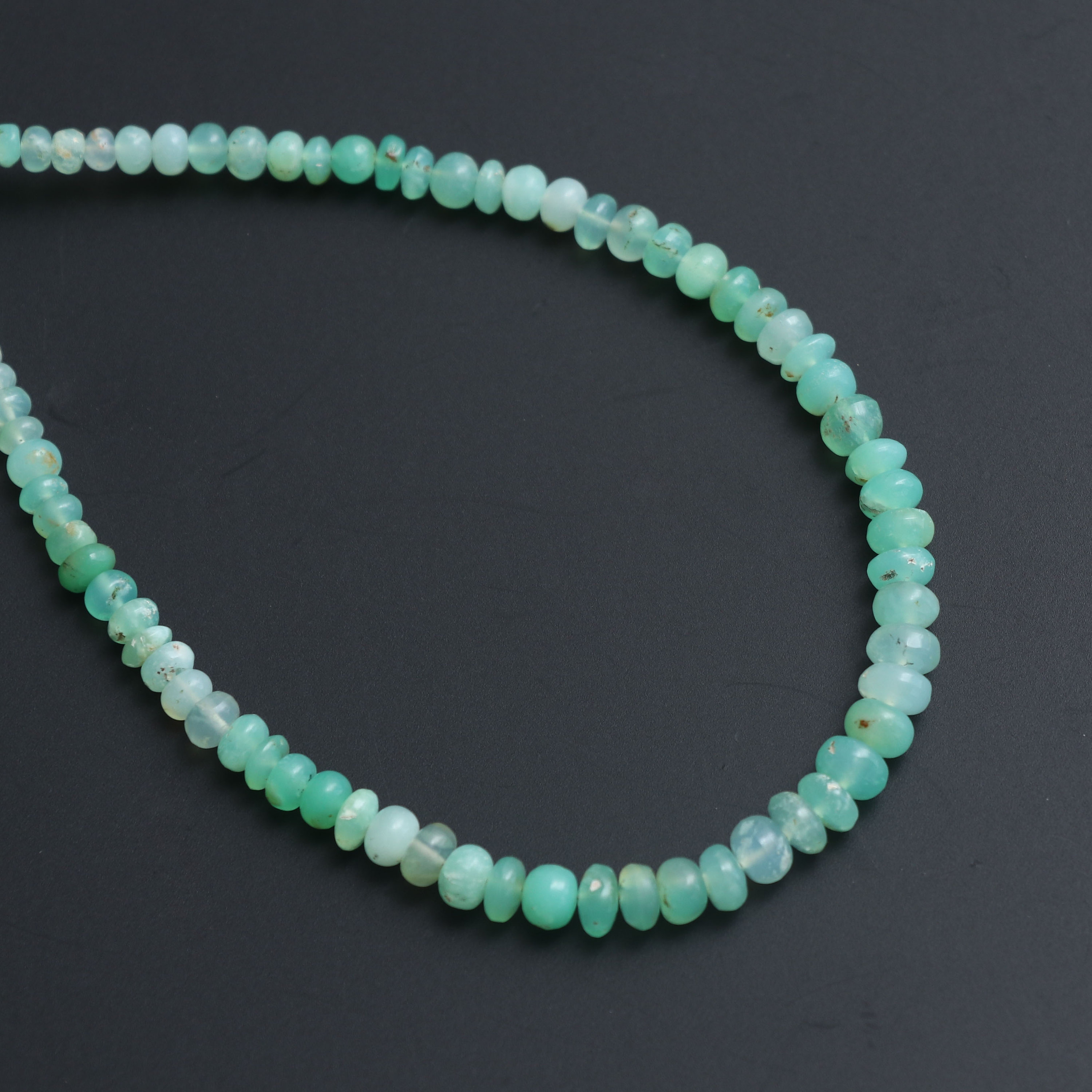 Natural Chrysoprase Rondelle Smooth, Chrysoprase Beads, Chrysoprase Rondelle Beads, Chrysoprase Gemstone, 3 Mm To 6 Mm, 8 Inch Strand