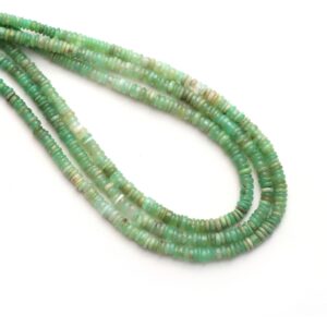 Chrysoprase Smooth Rondelle Beads, 3 Mm To 4 Mm, Chrysoprase Jewelry Making Beads, 18 Inches Full Strand, Price Per Strand Chrysoprase Smooth Rondelle Beads, 3 Mm To 4 Mm, Chrysoprase Jewelry Making Beads, 18 Inches Full Strand, Price Per Strand