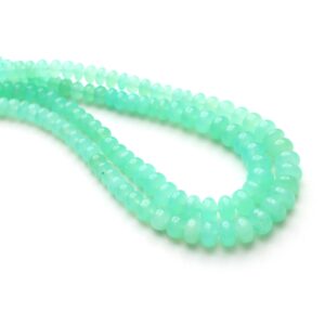 Chrysoprase Smooth Rondelle Beads, 4.5 Mm To 8.5 Mm, Plain Chrysoprase Rondelle Beads, Chrysoprase Beads, 18 Inch Strand, Price Per Strand Chrysoprase Smooth Rondelle Beads, 4.5 Mm To 8.5 Mm, Plain Chrysoprase Rondelle Beads, Chrysoprase Beads, 18 Inch Strand, Price Per Strand