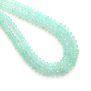 Chrysoprase Smooth Rondelle Beads, 5 Mm To 8.5 Mm, Chrysoprase Jewelry Making Beads, 18 Inches Full Strand, Price Per Strand Chrysoprase Smooth Rondelle Beads, 5 Mm To 8.5 Mm, Chrysoprase Jewelry Making Beads, 18 Inches Full Strand, Price Per Strand
