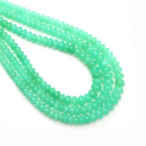 Chrysoprase Smooth Rondelle Beads, 5 To 8mm, Chrysoprase Jewelry Making Beads, 18 Inches Full Strand, Price Per Strand Chrysoprase Smooth Rondelle Beads, 5 To 8mm, Chrysoprase Jewelry Making Beads, 18 Inches Full Strand, Price Per Strand