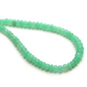Chrysoprase Smooth Rondelle Beads, 5 Mm To 8 Mm, Plain Chrysoprase Beads, Plain Rondelle Chrysoprase, 18 Inches Strand, Price Per Strand Chrysoprase Smooth Rondelle Beads, 5 Mm To 8 Mm, Plain Chrysoprase Beads, Plain Rondelle Chrysoprase, 18 Inches Strand, Price Per Strand