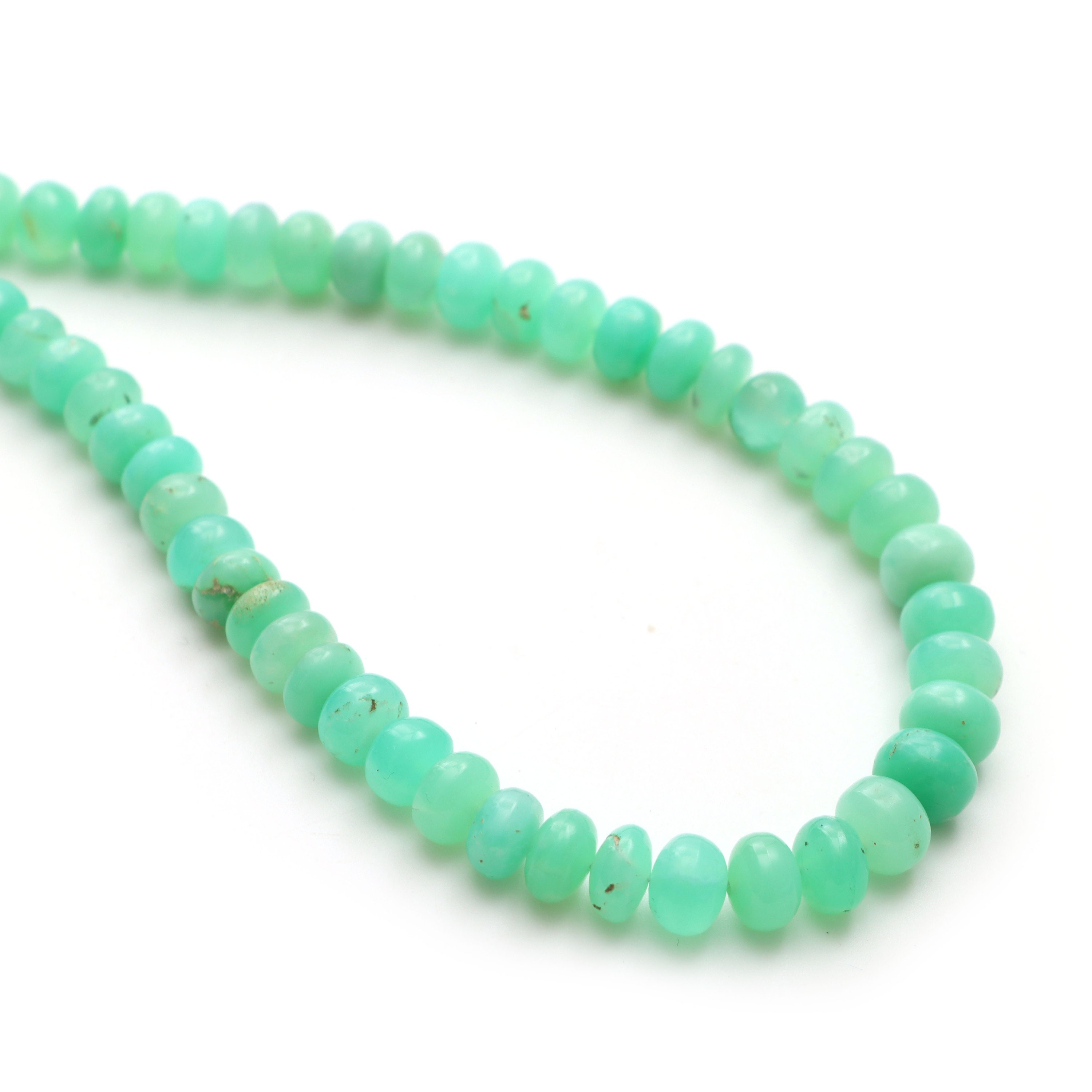 Chrysoprase Smooth Rondelle Beads, 6 Mm To 8 Mm, Chrysoprase Jewelry Making Beads, Plain Chrysoprase, 18 Inch Full Strand, Price Per Strand Chrysoprase Smooth Rondelle Beads, 6 Mm To 8 Mm, Chrysoprase Jewelry Making Beads, Plain Chrysoprase, 18 Inch Full Strand, Price Per Strand