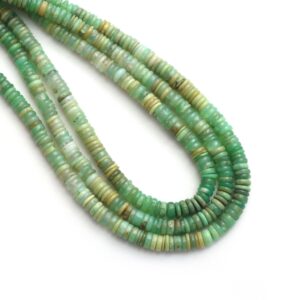 Chrysoprase Smooth Tyre Beads, 4.5 Mm To 5.5 Mm, Chrysoprase Jewelry Making Beads, Plain Tyre Beads, 8 Inch/18 Inch Strand, Price Per Strand Chrysoprase Smooth Tyre Beads, 4.5 Mm To 5.5 Mm, Chrysoprase Jewelry Making Beads, Plain Tyre Beads, 8 Inch/18 Inch Strand, Price Per Strand