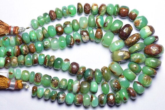 Unique Bi Color Chrysoprase Rondelle Beads - 7 Inches - Beautiful Natural Smooth Bi Chrysoprase Rondelle - Size Is 7-10mm #1903 Unique Bi Color Chrysoprase Rondelle Beads - 7 Inches - Beautiful Natural Smooth Bi Chrysoprase Rondelle - Size Is 7-10mm #1903