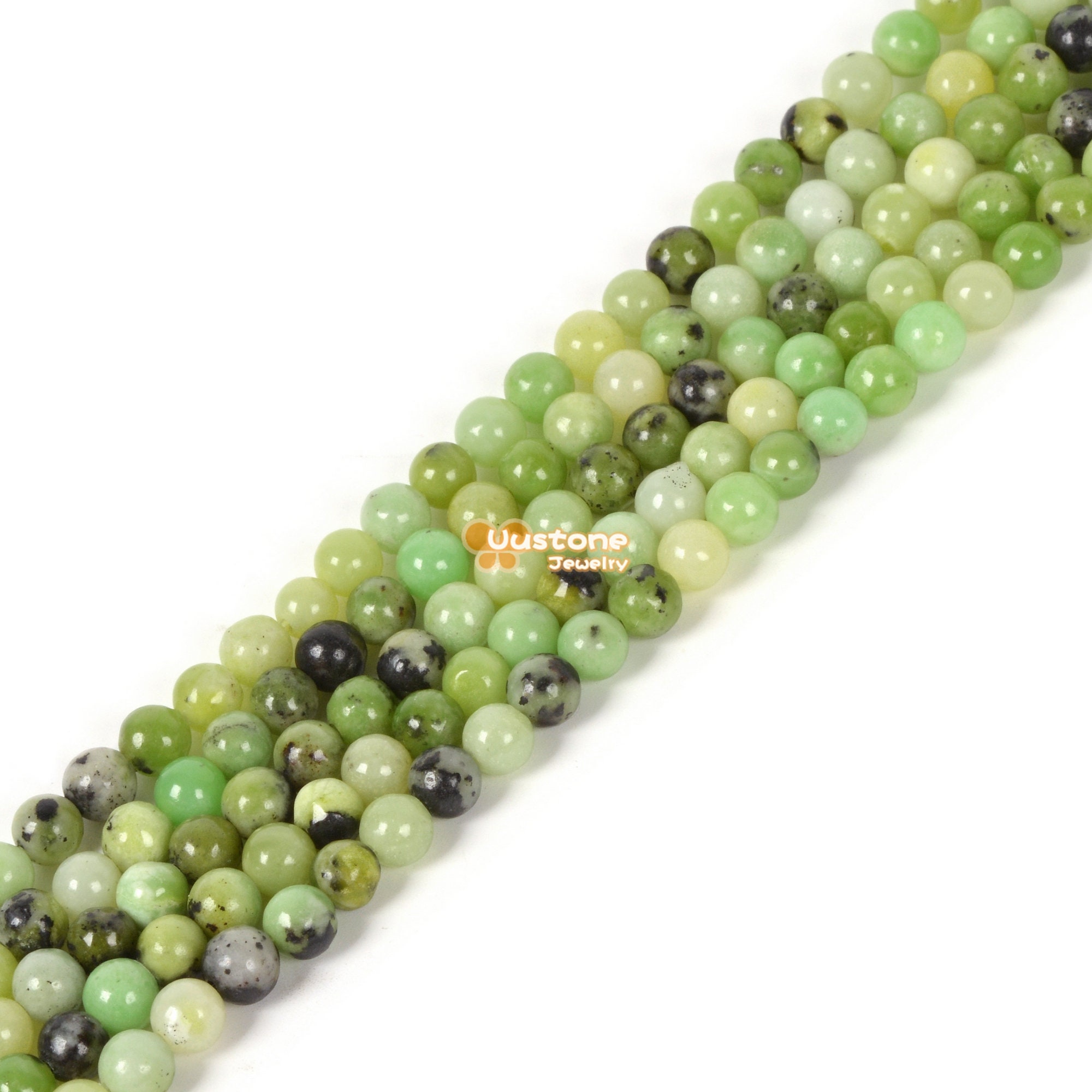4mm Natural Australian Chrysoprase Round Ball Loose Beads Diy Jewelry Making Strand 15.5-16"
