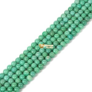 4mm Natural Green Chrysoprase Round Loose Gemstone Beads Jewelry Making Diy 16"