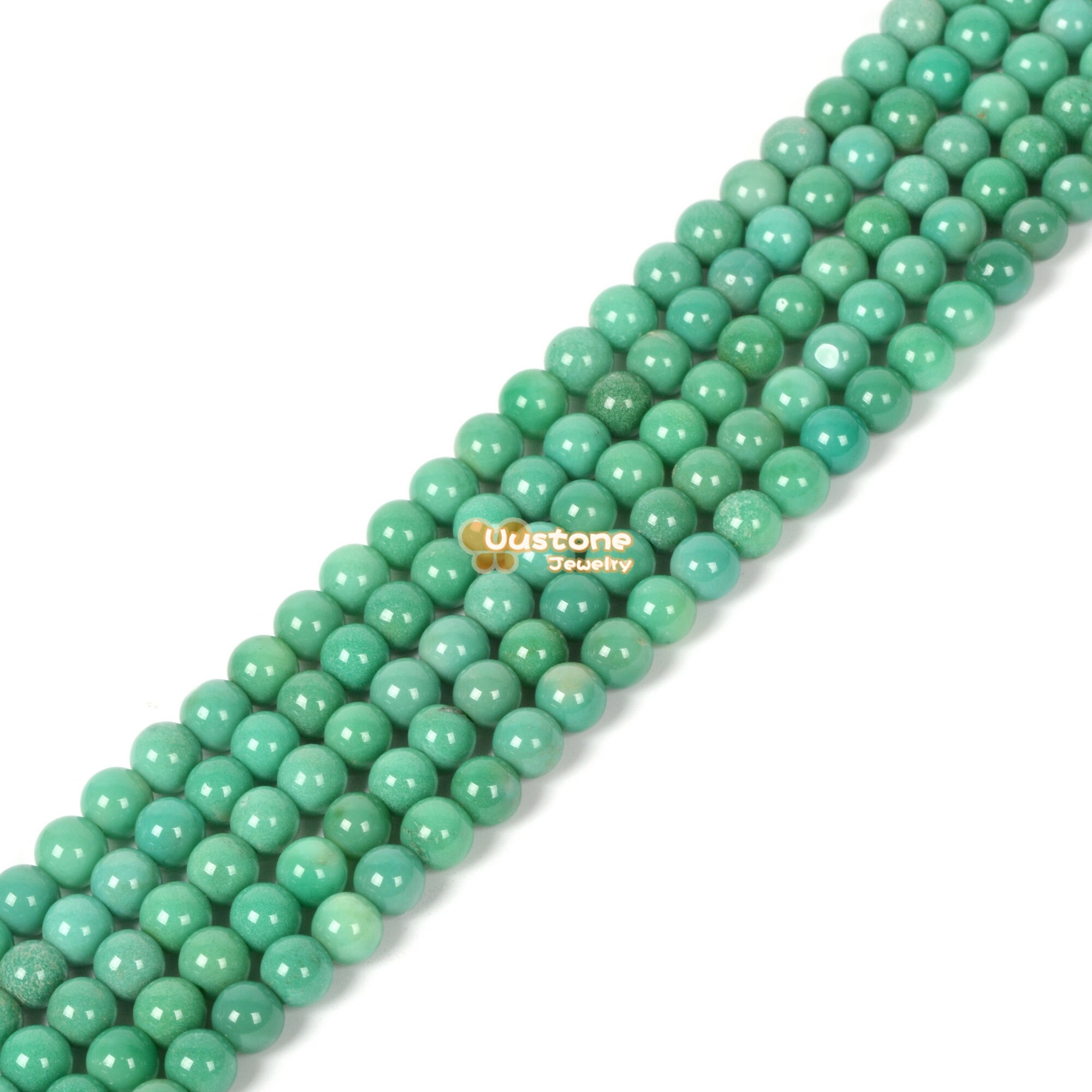 4mm Natural Green Chrysoprase Round Loose Gemstone Beads Jewelry Making Diy 16"