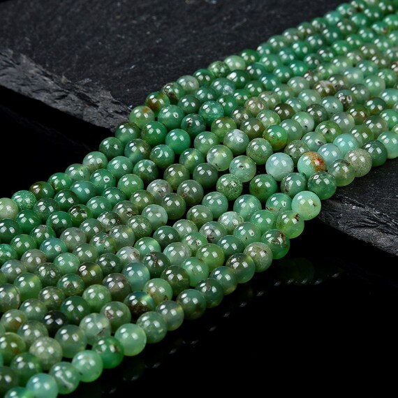 5mm Natural Australian Chrysoprase Gemstone Grade Aaa Round Loose Beads Bulk Lot 1,2,6,12 And 50 (d448)