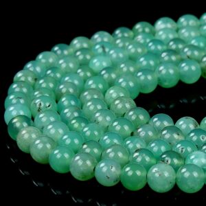 5MM Natural Australian Chrysoprase Gemstone Grade AAA Round Loose Beads (D448) 5MM Natural Australian Chrysoprase Gemstone Grade AAA Round Loose Beads (D448)