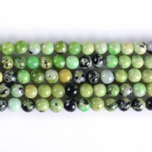 6mm Australian Chrysoprase Round Ball Loose Gemstone Beads 16" 6mm Australian Chrysoprase Round Ball Loose Gemstone Beads 16"