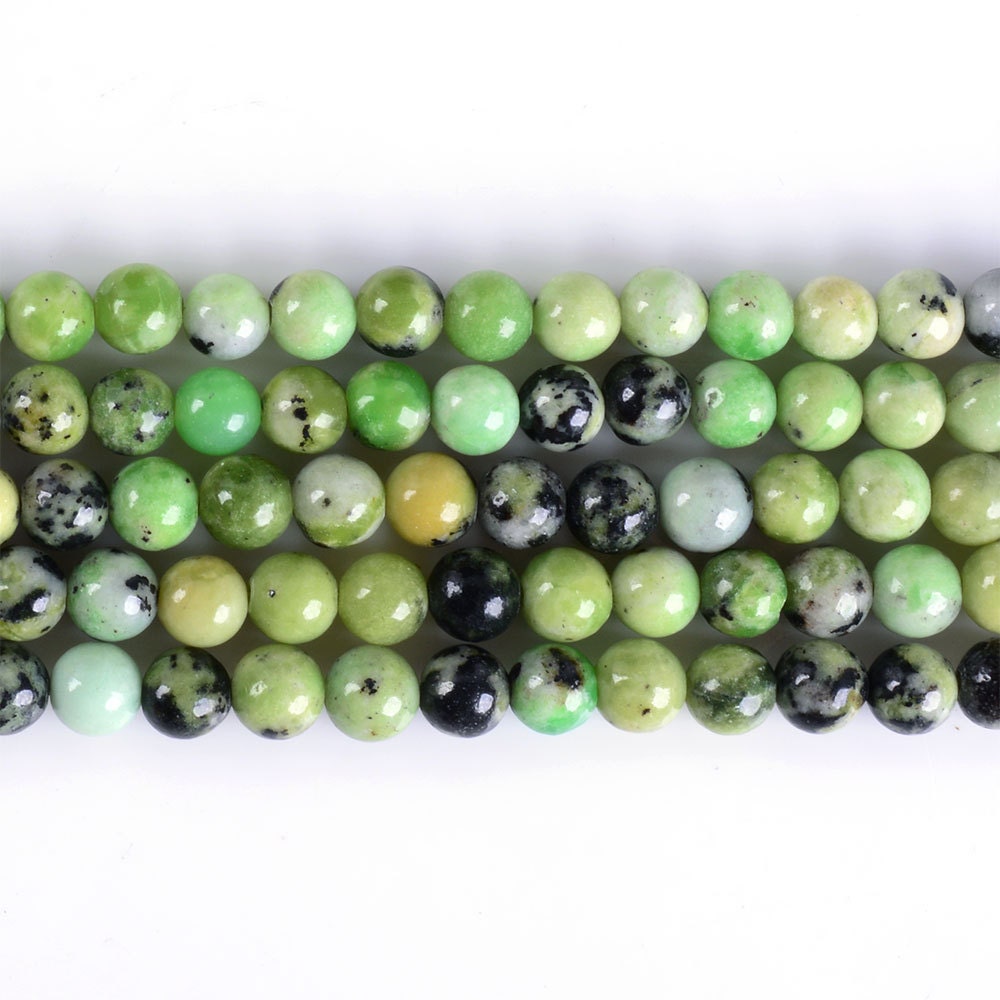 6mm Australian Chrysoprase Round Ball Loose Gemstone Beads 16"