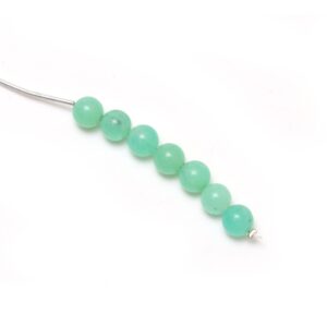 Calibrated Chrysoprase Smooth Round Balls | 8 Mm | Chrysoprase Balls | 8 Inch/ 16 Inch Full Strand | Price Per Strand