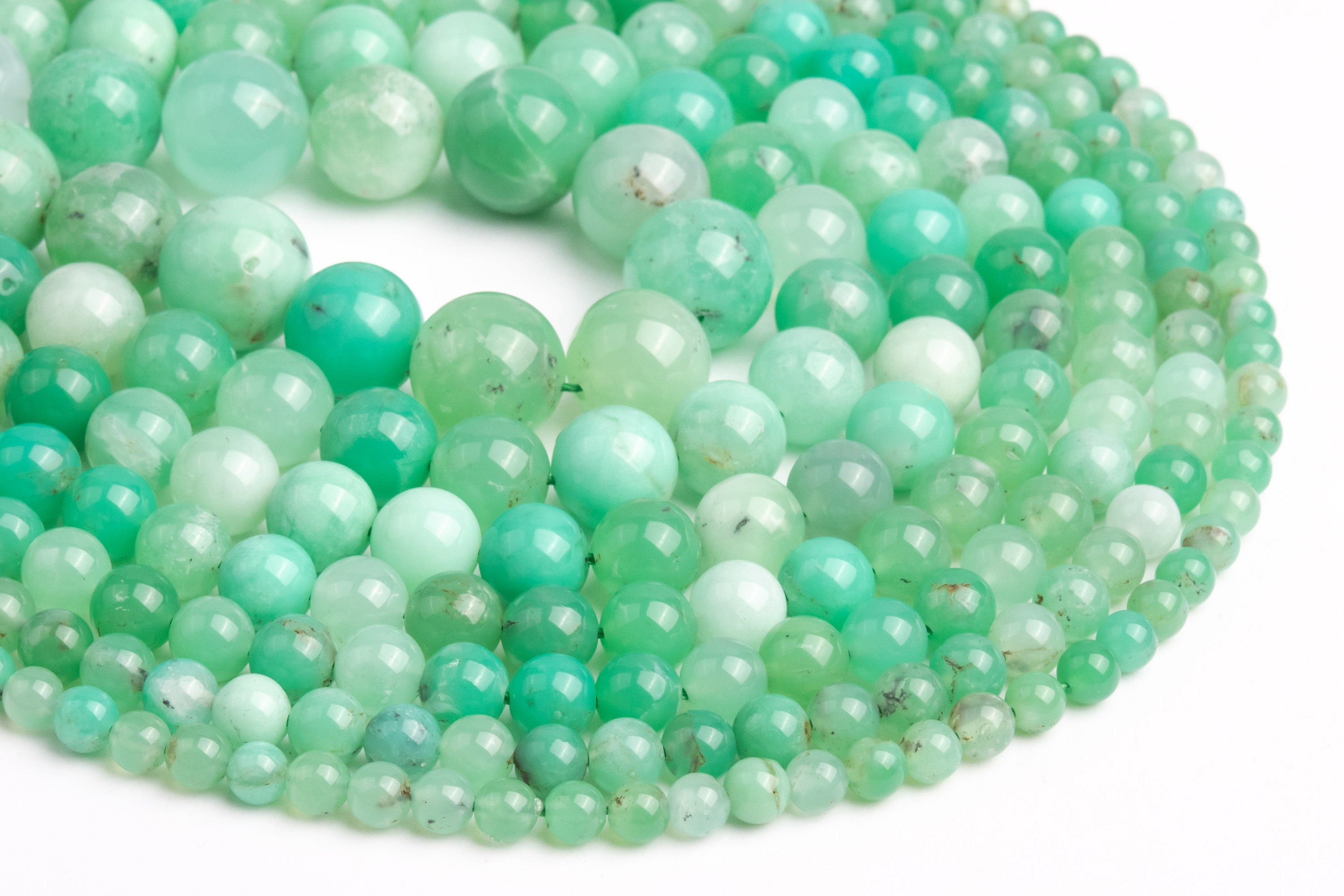Genuine Natural Green Chrysoprase / Australian Jade Loose Beads Grade Aaa Round Shape 5-6mm 6-7mm 7-8mm 8-9mm 9-10mm 10-11mm 11-12mm 12-13mm Genuine Natural Green Chrysoprase / Australian Jade Loose Beads Grade Aaa Round Shape 5-6mm 6-7mm 7-8mm 8-9mm 9-10mm 10-11mm 11-12mm 12-13mm