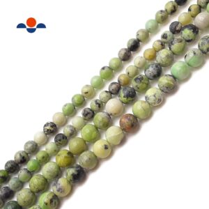 Light Green Chrysoprase Smooth Round Beads 4mm 6mm 8mm 10mm 15.5" Strand Light Green Chrysoprase Smooth Round Beads 4mm 6mm 8mm 10mm 15.5" Strand