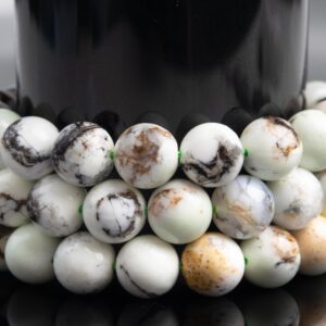 Natural Brown White Lemon Chrysoprase Gemstone Grade Aaa Round 5mm 6mm 8mm 10mm Loose Beads For Jewelry Making
