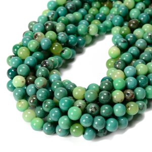 Natural Chrysoprase Smooth Round Beads 4mm 6mm 8mm 10mm 12mm 15.5" Strand