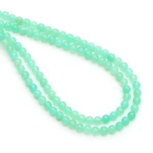 Chrysoprase Smooth Round Ball Beads, 5 Mm, Chrysoprase Round Shape Beads, Plain Chrysoprase Beads, 8 Inch / 18 Inch Strand, Price Per Strand