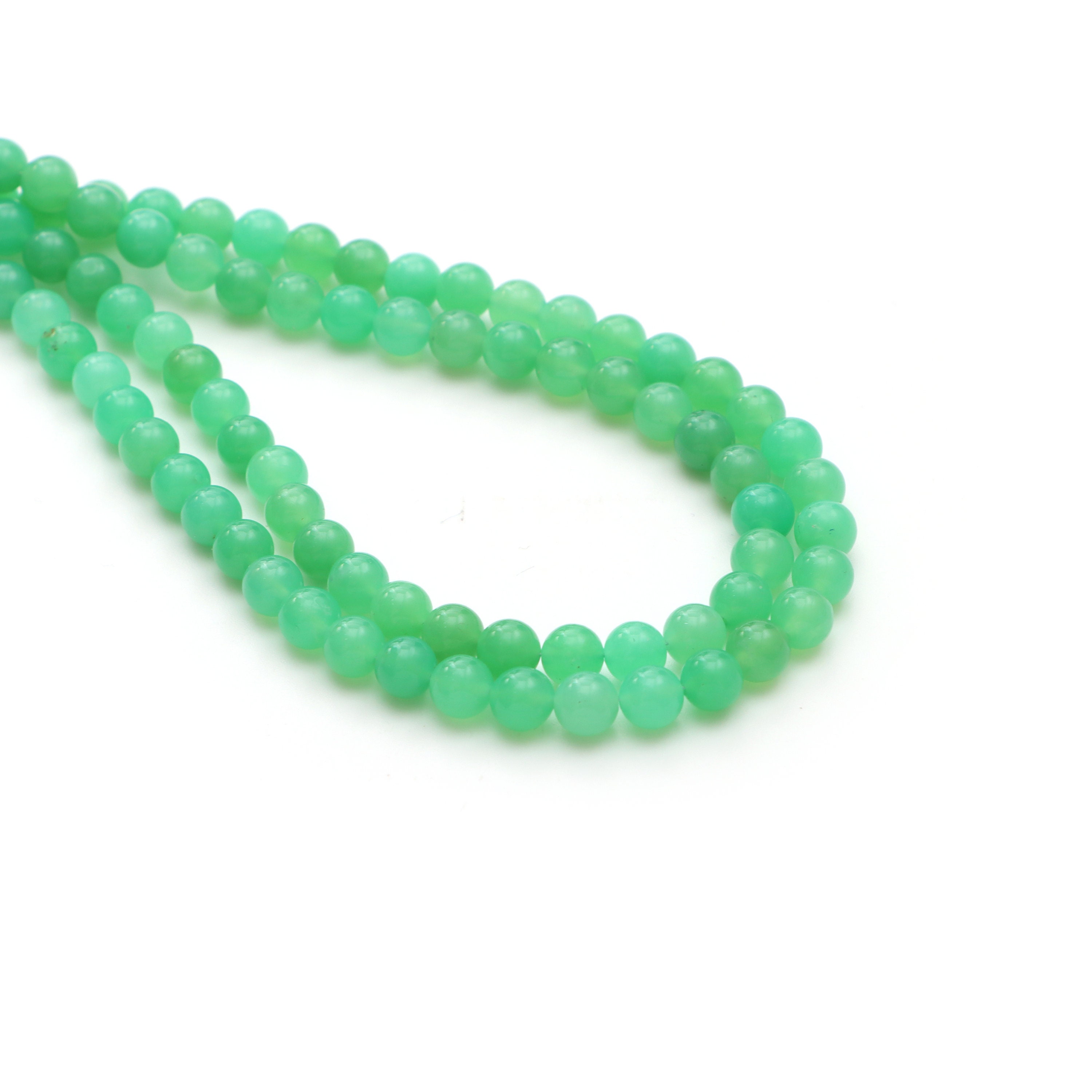 Chrysoprase Smooth Round Ball Beads, 5 Mm To 6 Mm, Chrysoprase Round Shape Beads, Plain Chrysoprase Beads, 18 Inch Strand, Price Per Strand