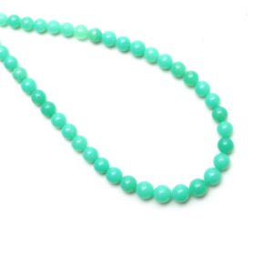 Chrysoprase Smooth Round Balls Beads, 5.5 Mm To 8 Mm, Chrysoprase Round Jewelry Making Beads, 12 Inches Strand, Price Per Strand
