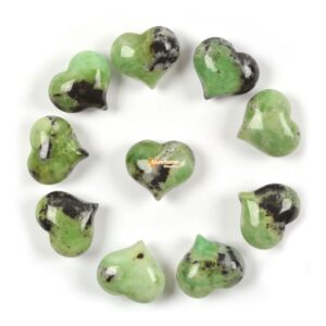 25mm Australian chrysoprase puff LOVE hearts 1 inch Crystal healing Reiki pocket stone Chunky 25mm Australian chrysoprase puff LOVE hearts 1 inch Crystal healing Reiki pocket stone Chunky