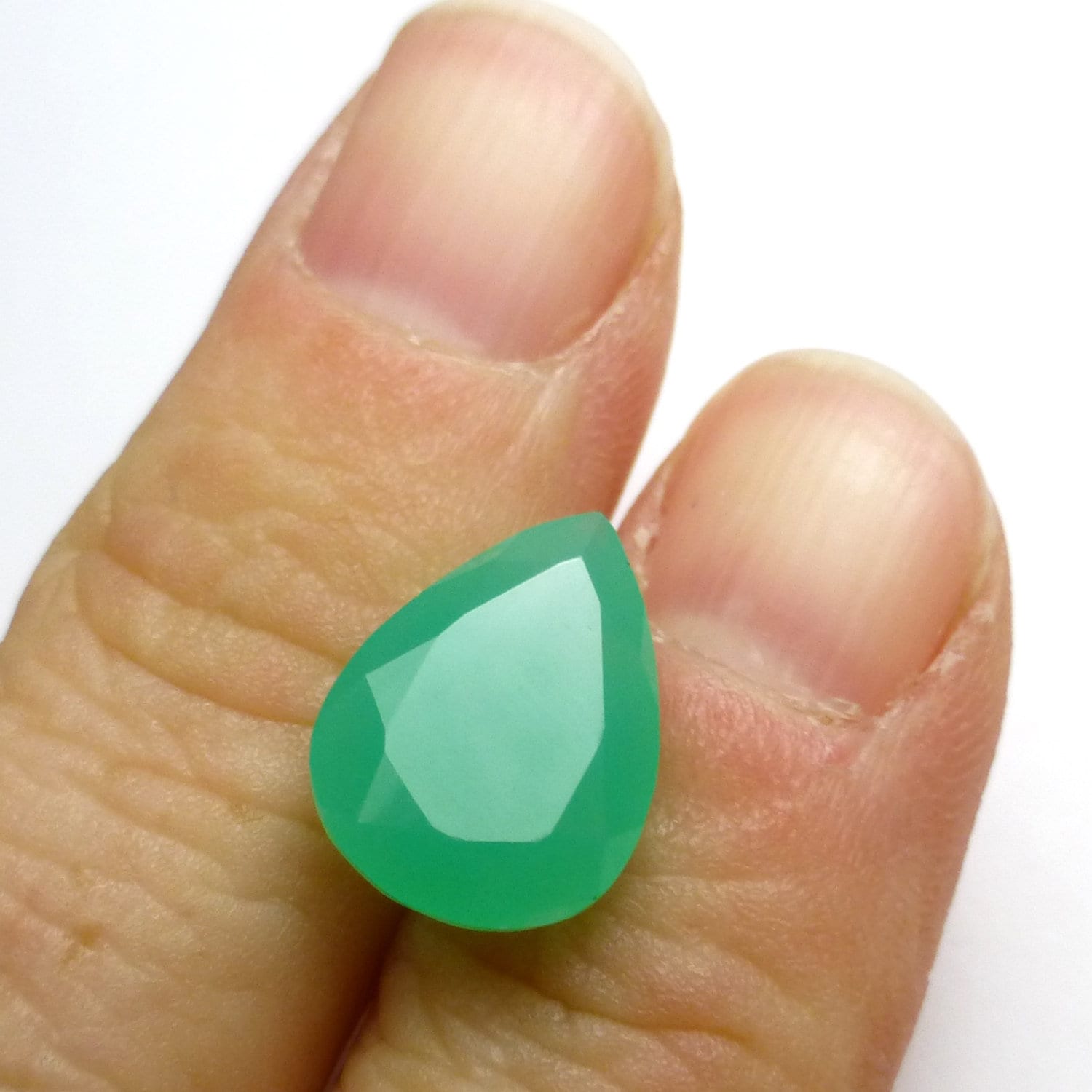 4.04 Carats Green Chrysoprase Loose Gemstone Pear Natural Chalcedony Not Dyed Australian Jade Hand Cut Lapidary Quality Translucent Ring 4.04 Carats Green Chrysoprase Loose Gemstone Pear Natural Chalcedony Not Dyed Australian Jade Hand Cut Lapidary Quality Translucent Ring