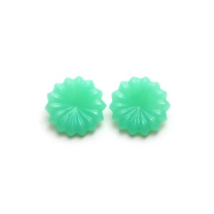 Chrysoprase Flower Carving Loose Gemstone, 21.5x21.5 mm, Chrysoprase Jewelry Making Gemstone, Flower Carving, Pair ( 2 Pieces ) Chrysoprase Flower Carving Loose Gemstone, 21.5x21.5 mm, Chrysoprase Jewelry Making Gemstone, Flower Carving, Pair ( 2 Pieces )