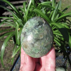 Chrysoprase Large Thick Palm Stone - Natural Chrysoprase from Madagascar Chrysoprase Large Thick Palm Stone - Natural Chrysoprase from Madagascar