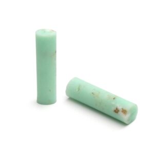 Mint Chrysoprase Matte Finish Cylinder Gemstone, 7.5x31 MM, Matt Finish Gemstone, AA Quality , Price Per Pair Gemstone Mint Chrysoprase Matte Finish Cylinder Gemstone, 7.5x31 MM, Matt Finish Gemstone, AA Quality , Price Per Pair Gemstone