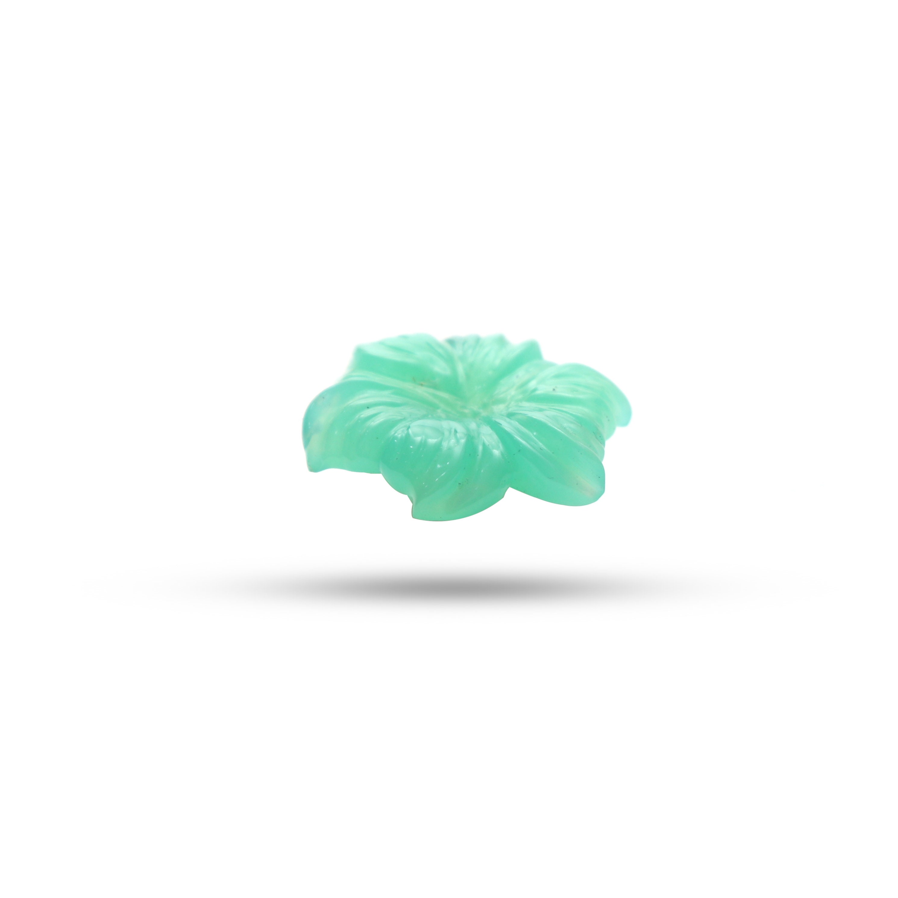 Natural Chrysoprase Flower Carving Loose Gemstone, 16x17 Mm, Chrysoprase Jewelry Handmade Gift For Women, 1 Piece Natural Chrysoprase Flower Carving Loose Gemstone, 16x17 Mm, Chrysoprase Jewelry Handmade Gift For Women, 1 Piece