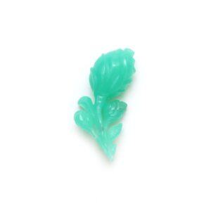 Natural Chrysoprase Flower Carving Loose Gemstone, 19x38 mm, Chrysoprase Jewelry Making Gemstone, Flower Carving, 1 Piece Natural Chrysoprase Flower Carving Loose Gemstone, 19x38 mm, Chrysoprase Jewelry Making Gemstone, Flower Carving, 1 Piece