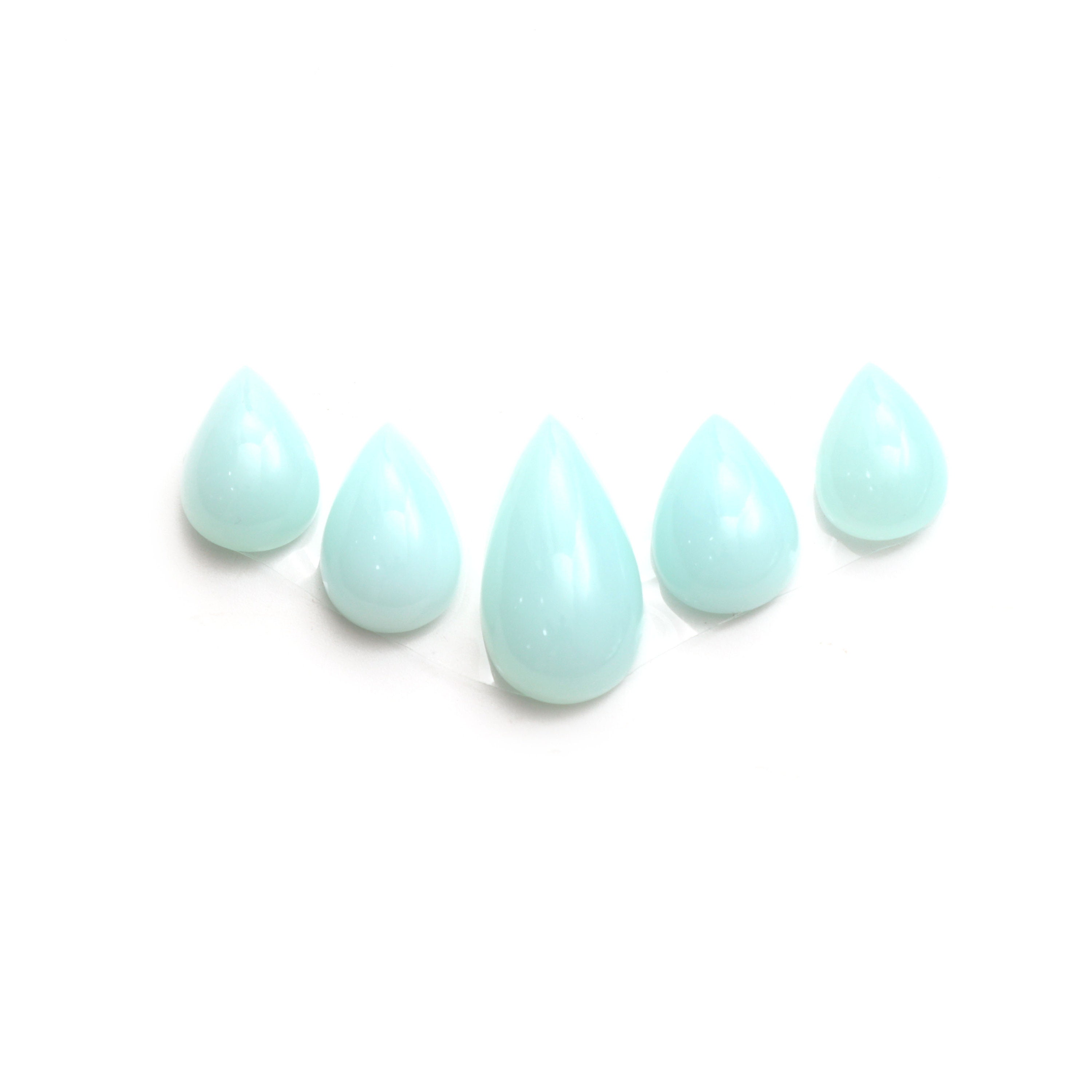 Natural Chrysoprase Smooth Pear Loose Gemstone, 14x18mm To 29x16mm , Chrysoprase Pear Jewelry Making Gemstone, Gift For Her, Set Of 5 Pieces