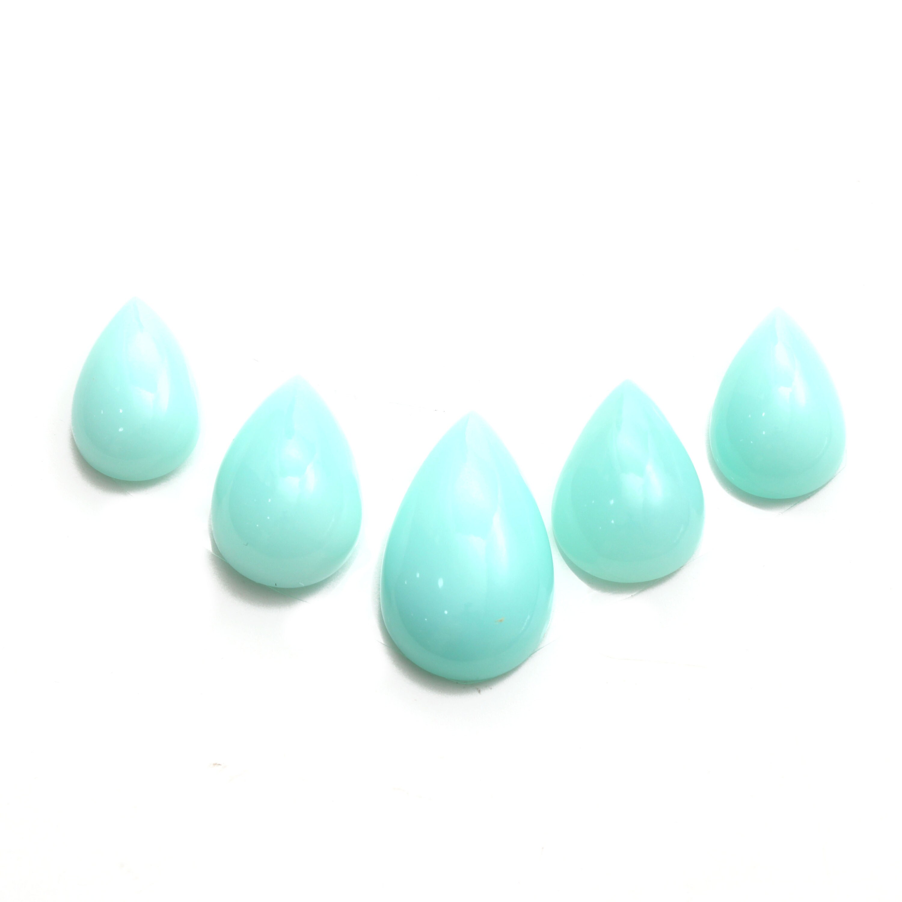 Natural Chrysoprase Smooth Pear Loose Gemstone,21x15mm To 19x30mm, Chrysoprase Pear Jewelry Making Gemstone, Gift For Her, Set Of 5 Pieces