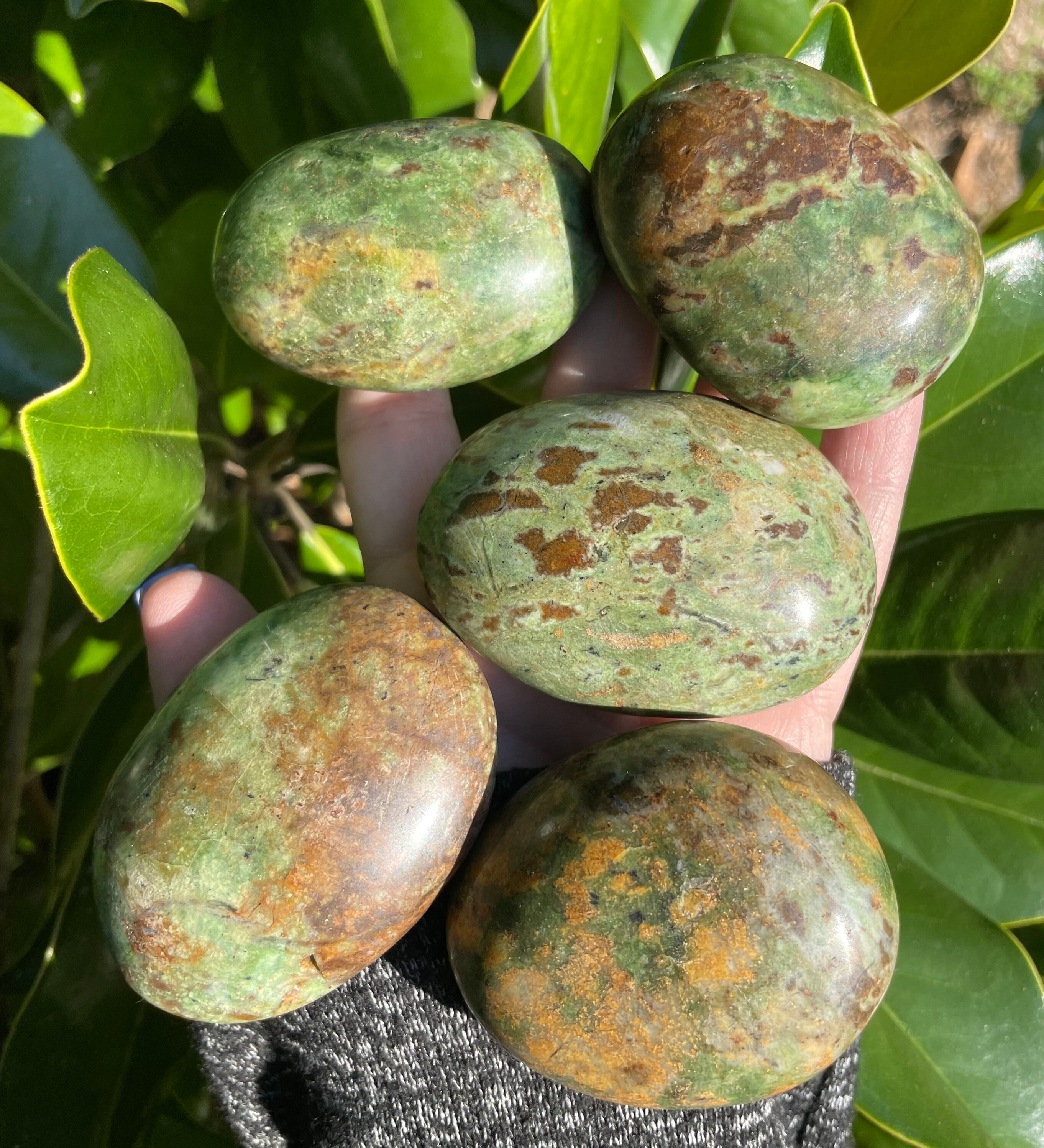 Chrysoprase, Chrysoprase Palm Stone, Qty. 1