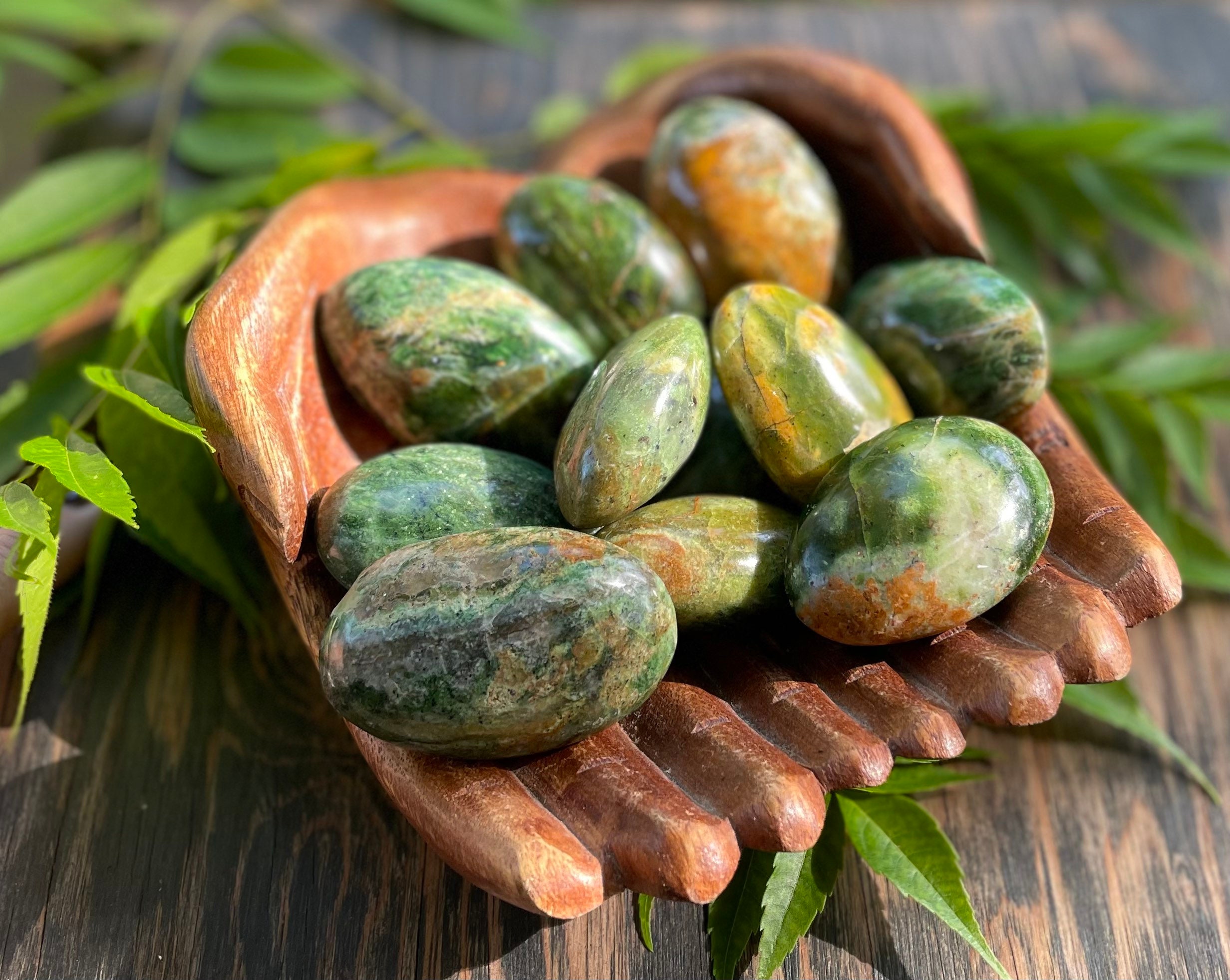 Chrysoprase, Chrysoprase Palm Stone, Qty. 1