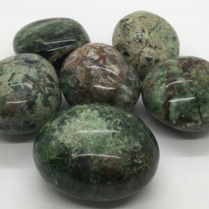 Chrysoprase Polished Stone: Palm Healing Crystal Chrysoprase Polished Stone: Palm Healing Crystal
